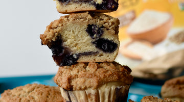 Lemon Blueberry Crumble Muffins