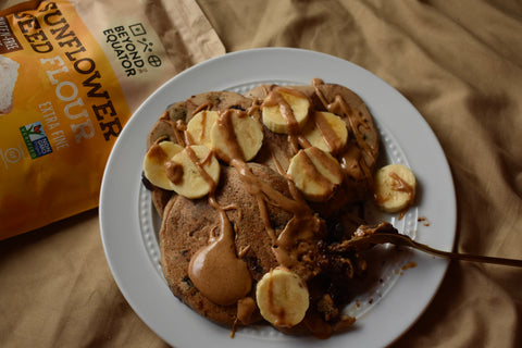 sunflower seed flour pancake